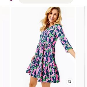 Lilly Pulitzer Geanna Dress Oyster Bay Navy